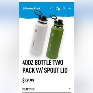 2 pack 40 ounce thermal flasks EUC